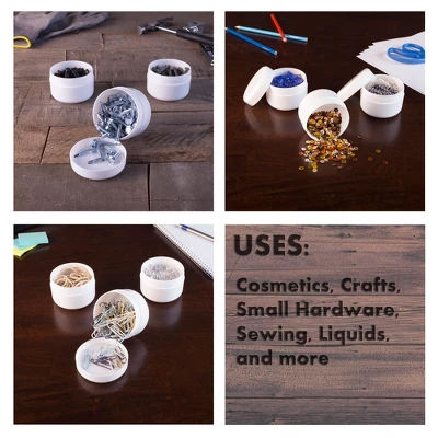 Fleming Supply Plastic Jar Storage Containers With Lids – 4-Oz, White, Set Of 24 2 Fleming Supply Plastic Jar Storage Containers With Lids – 4-Oz, White, Set Of 24 - Image 2