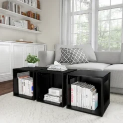 Hastings Home End Table, Stackable Modular Cube With Open Sides, Black -Hastings Home Sales GUEST badc5a62 9bfe 481d a753 1ba9e759ac10