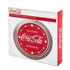 Hastings Home Coca-Cola Delicious Style Chrome-Finish Clock - 12" -Hastings Home Sales GUEST bec868ce 136f 49fb a751 63a1f4cc7793