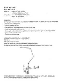 Hastings Home Modern Contemporary LED Clamp Desk Lamp – Silver -Hastings Home Sales GUEST bed0a4e3 e1ec 4d43 835a 6dffc0ade7b3