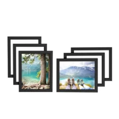 Hastings Home 8x10 Picture Frames - 6 Pack, Black