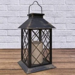 Hastings Home Solar Powered LED Lantern - Antique Bronze 8 Hastings Home Solar Powered LED Lantern - Antique Bronze -Hastings Home Sales GUEST c7587f49 0eae 43fc a537 0cb379b7012e