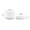 Fleming Supply Plastic Jar Storage Containers With Lids – 4-Oz, White, Set Of 24