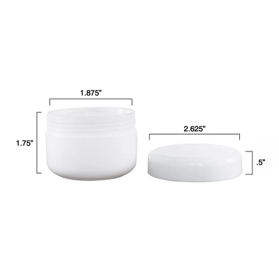 Fleming Supply Plastic Jar Storage Containers With Lids – 4-Oz, White, Set Of 24 1 Fleming Supply Plastic Jar Storage Containers With Lids – 4-Oz, White, Set Of 24