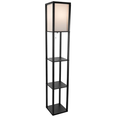 Hastings Home Floor Lamp – Etagere Style Standing Light With 3 Tiers Of Storage Shelving, Black 6 Hastings Home Floor Lamp – Etagere Style Standing Light With 3 Tiers Of Storage Shelving, Black - Image 6