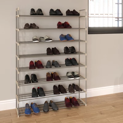 Hastings Home 8-Tier Shoe Storage Rack - Room For 48 Pairs Of Shoes, 60.6" X 11.8" X 40.9" 3 Hastings Home 8-Tier Shoe Storage Rack - Room For 48 Pairs Of Shoes, 60.6" X 11.8" X 40.9" - Image 3