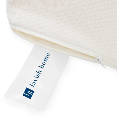 Fleming Supply Supportive Memory Foam Wedge Pillow With Cover - Ivory 2 Fleming Supply Supportive Memory Foam Wedge Pillow With Cover - Ivory - Image 2