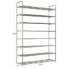 Hastings Home 8-Tier Shoe Storage Rack - Room For 48 Pairs Of Shoes, 60.6" X 11.8" X 40.9"