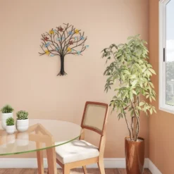 Hastings Home Hand Painted Tree Of Life Butterfly Metal Wall Art -Hastings Home Sales GUEST d82c8bc2 1836 4f55 8fc0 a0bb27d3b212