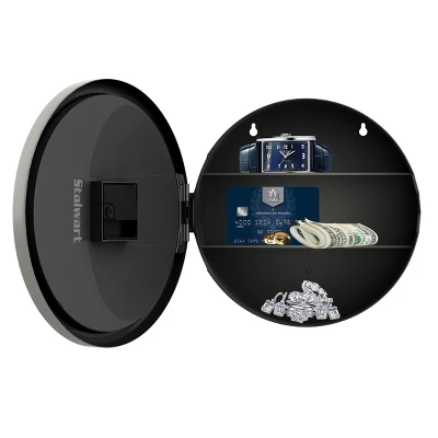 Hastings Home Analog Wall Clock With Hidden Compartments - 10", Silver 3 Hastings Home Analog Wall Clock With Hidden Compartments - 10", Silver - Image 3