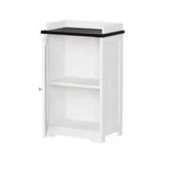 Bathroom Storage Cabinet With Adjustable Shelf White - Hastings Home