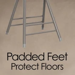 Hastings Home 24" Foldable Padded Indoor Counter-Height Stool – Gray -Hastings Home Sales GUEST dcf40233 906c 44dd bfee c523e6e178c2