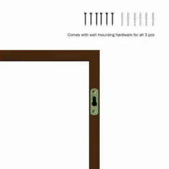 Floating Shelves- Cube Wall Shelf Set With Hidden Brackets, 3 Sizes To Display Decor, Books, Photos, More- Hardware Included By Hastings Home (Black) -Hastings Home Sales GUEST de14dabf a452 45a5 b259 58e4d900aff0