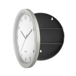 Hastings Home Analog Wall Clock With Hidden Compartments - 10", Silver 8 Hastings Home Analog Wall Clock With Hidden Compartments - 10", Silver -Hastings Home Sales GUEST e183fe6d 17c3 4941 9eee b0d7c88710b4