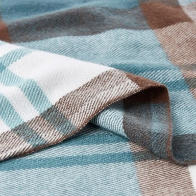 Hastings Home Soft Faux Cashmere-Style Acrylic Throw Blanket - 70" X 60", Bristol Plaid 3 Hastings Home Soft Faux Cashmere-Style Acrylic Throw Blanket - 70" X 60", Bristol Plaid - Image 3