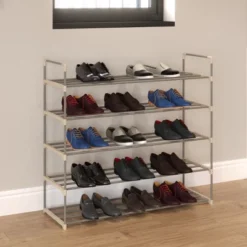 Hastings Home Five-Tier 30-Pair Shoe Storage Rack 8 Hastings Home Five-Tier 30-Pair Shoe Storage Rack -Hastings Home Sales GUEST e9c466ac 6132 43c4 9057 0ff4097e67d9