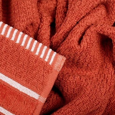 6pc 100% Combed Cotton Bath Towel Set - Hastings Home 2 6pc 100% Combed Cotton Bath Towel Set - Hastings Home - Image 2