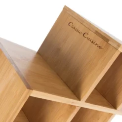 Bamboo 8 Bottle Rack-Space Saving Tabletop Free Standing Bottle Holder For Kitchen, Bar, Dining Room-Modern Storage Shelf By Hastings Home -Hastings Home Sales GUEST f47f5e6a 56a0 4663 af9b 6d371f875b8f