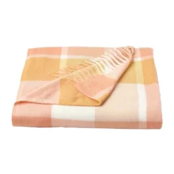 Soft Throw Blanket - Oversized, Luxuriously Fluffy, Vintage-Look And Cashmere-Like Woven Acrylic - Throws By Hastings Home (Desert Blush Plaid) -Hastings Home Sales GUEST f6845473 3442 4972 ae04 df18accfece0
