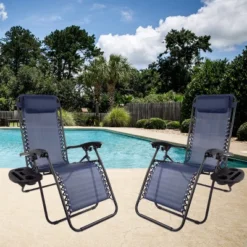 Hastings Home Zero-Gravity Recliner Chairs, Navy Blue, Set Of 2 -Hastings Home Sales GUEST f85215c5 f1d0 4b32 98b1 01bf30043d99