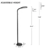 Hastings Home Adjustable Floor Lamp – 6ft Full Spectrum Natural Sunlight Lamp With Bendable Neck